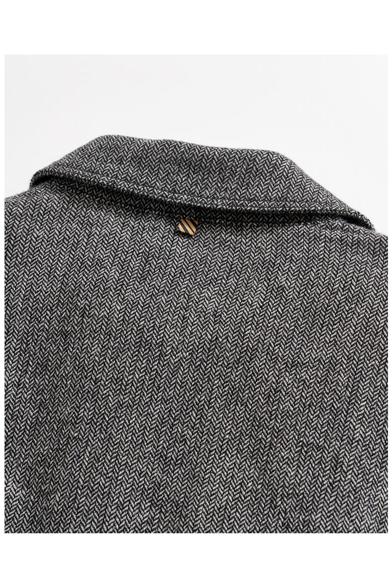 Madison Wool Herringbone Shirt Jacket, Alternate, color, CHARCOAL