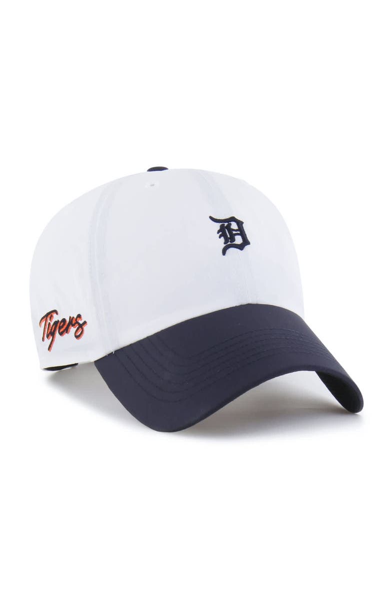 '47 Men's '47 White/Navy Detroit Tigers Vista Mini Clean Up brrr° Adjustable Hat, Alternate, color, White