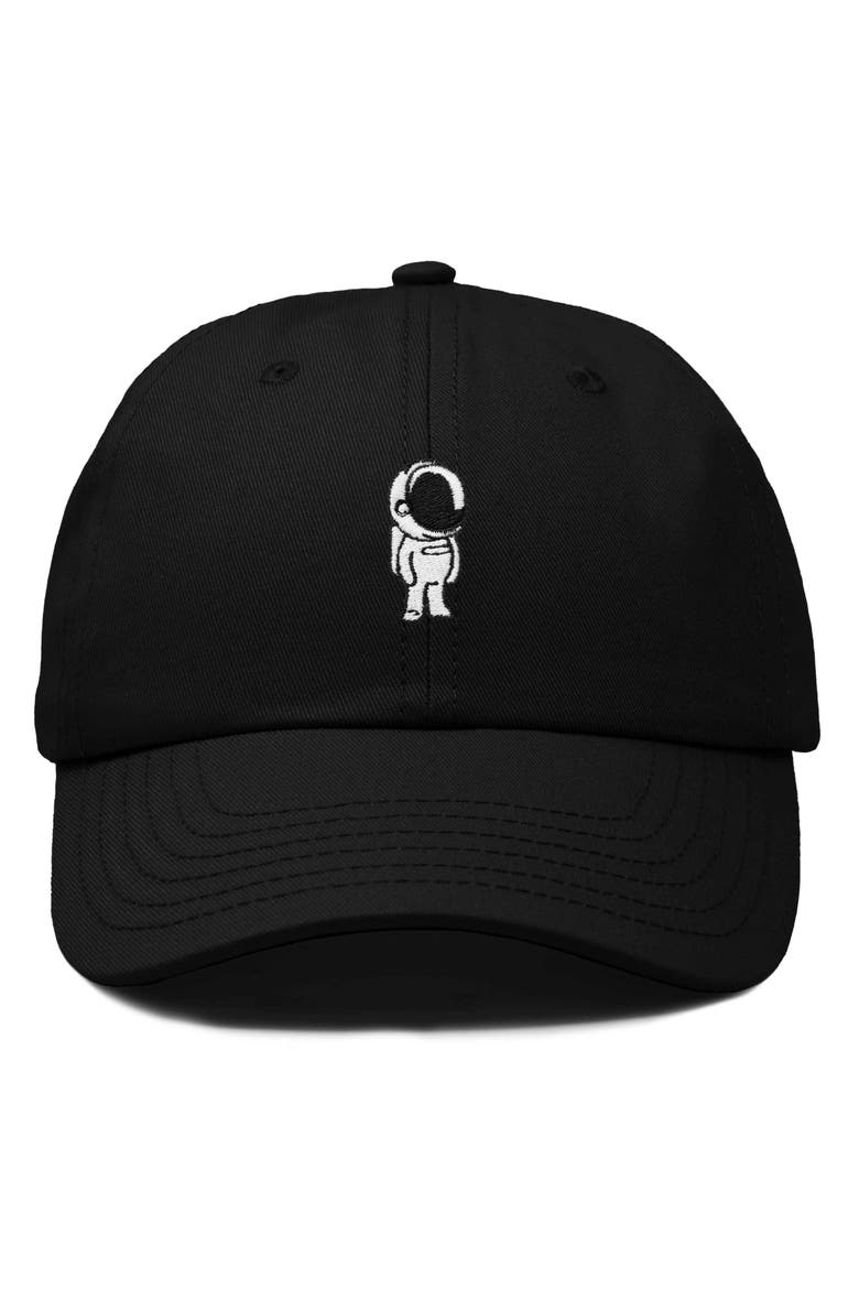 Astronaut Embroidered Space Hat, Main, color, Black