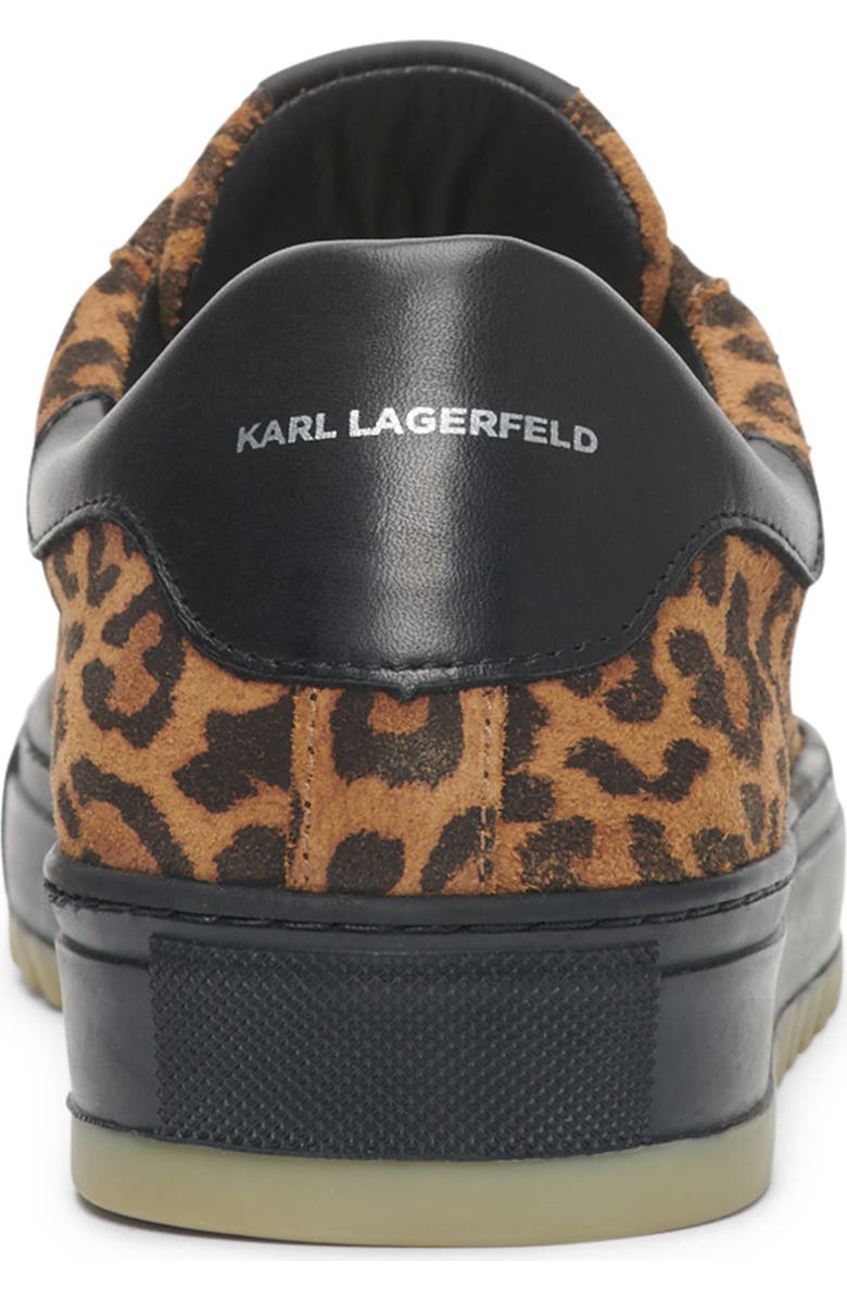 KARL LAGERFELD PARIS Suede Leopard Print Sneaker, Alternate, color,