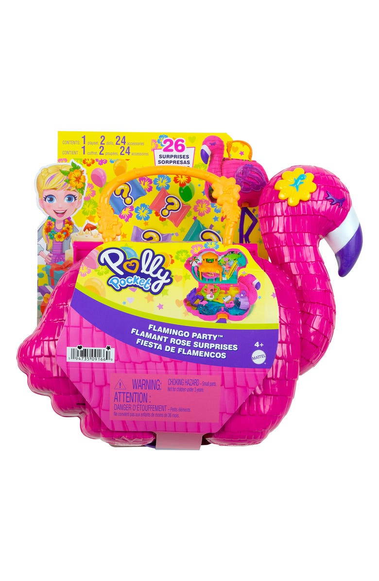 Polly Pocket Flamingo Party 26-Piece Playset, Alternate, color, 