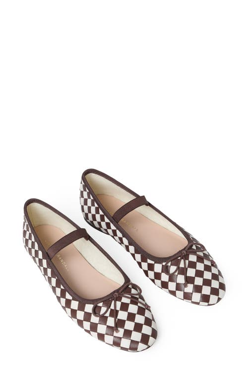 Loeffler Randall Leonie Mary Jane Ballet Flat In Brown