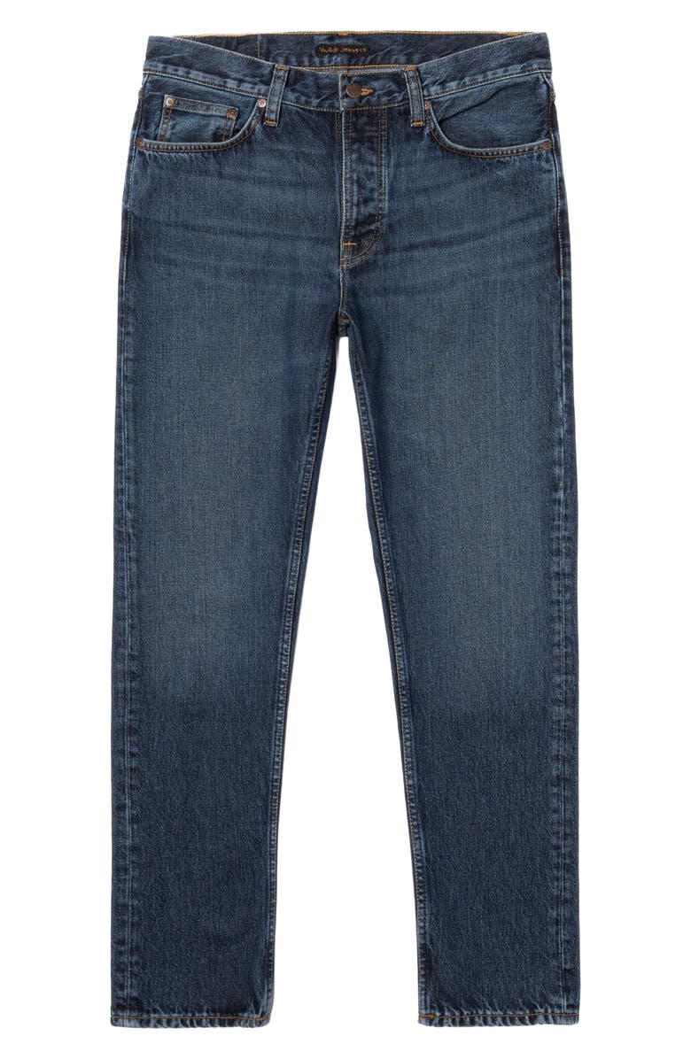 Nudie Jeans Steady Eddie II Slim Tapered Organic Cotton Jeans, Alternate, color, Blue Soil