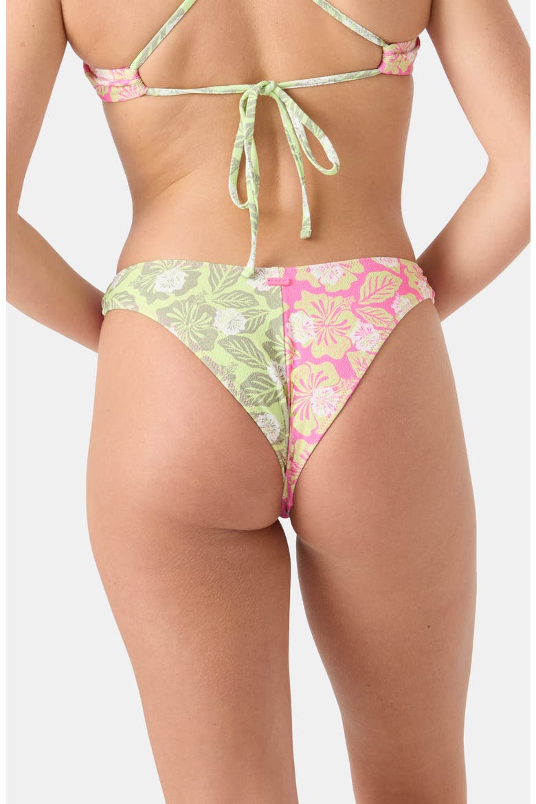 Stay Wild V Bikini Bottoms, Alternate, color, PINK COMBO