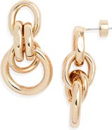 Nordstrom Double Circle Front Hoop Earrings