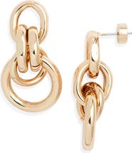 Nordstrom Double Circle Front Hoop Earrings