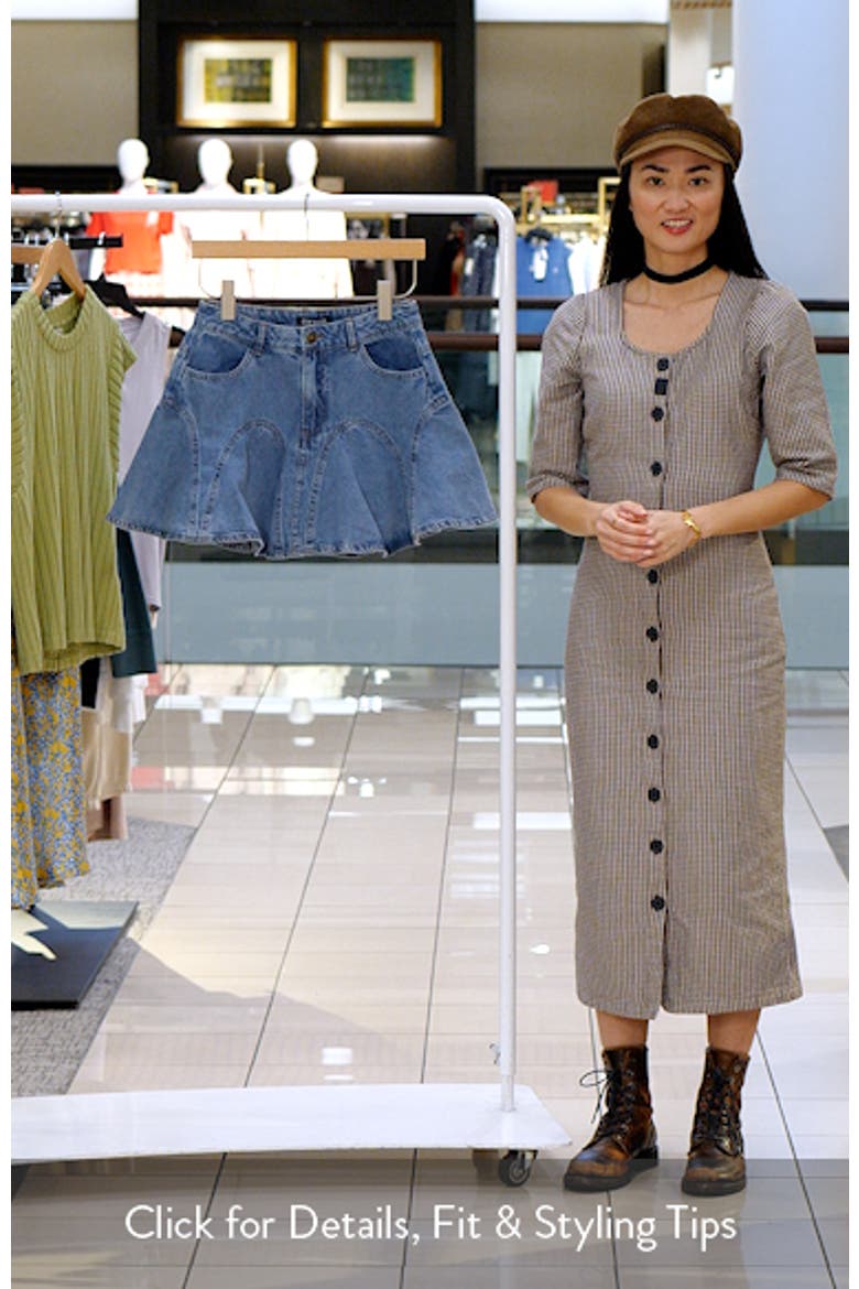 Melany Denim Miniskirt video