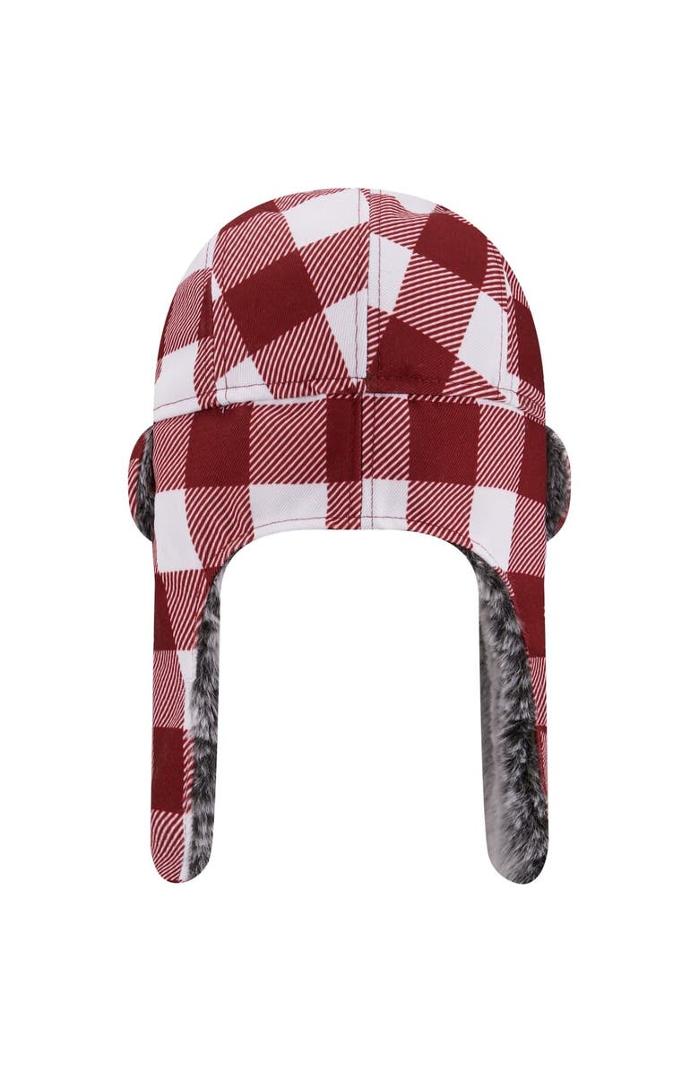New Era Men's New Era Crimson Indiana Hoosiers Plaid Trapper Hat, Alternate, color,