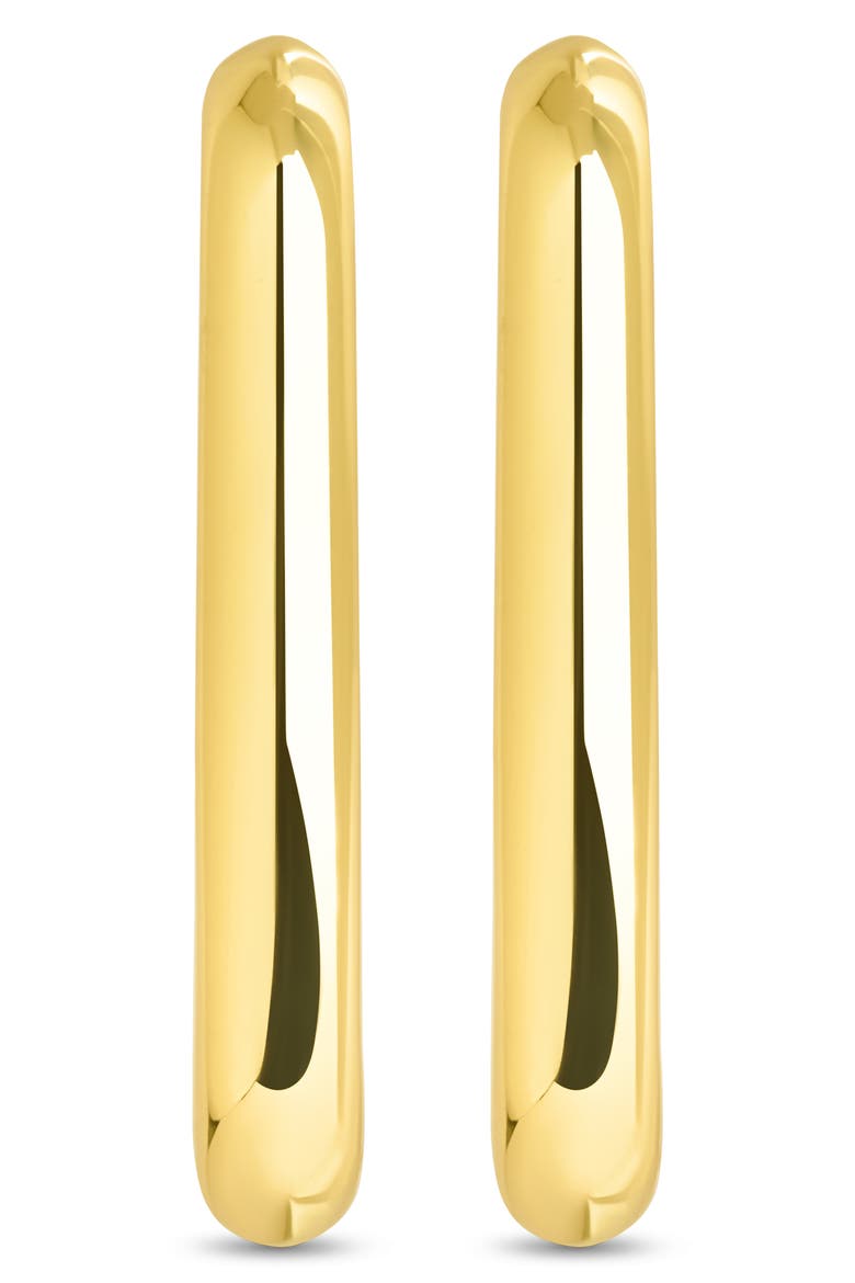 Veronica Tube Hoop Earrings, Alternate, color, GOLD