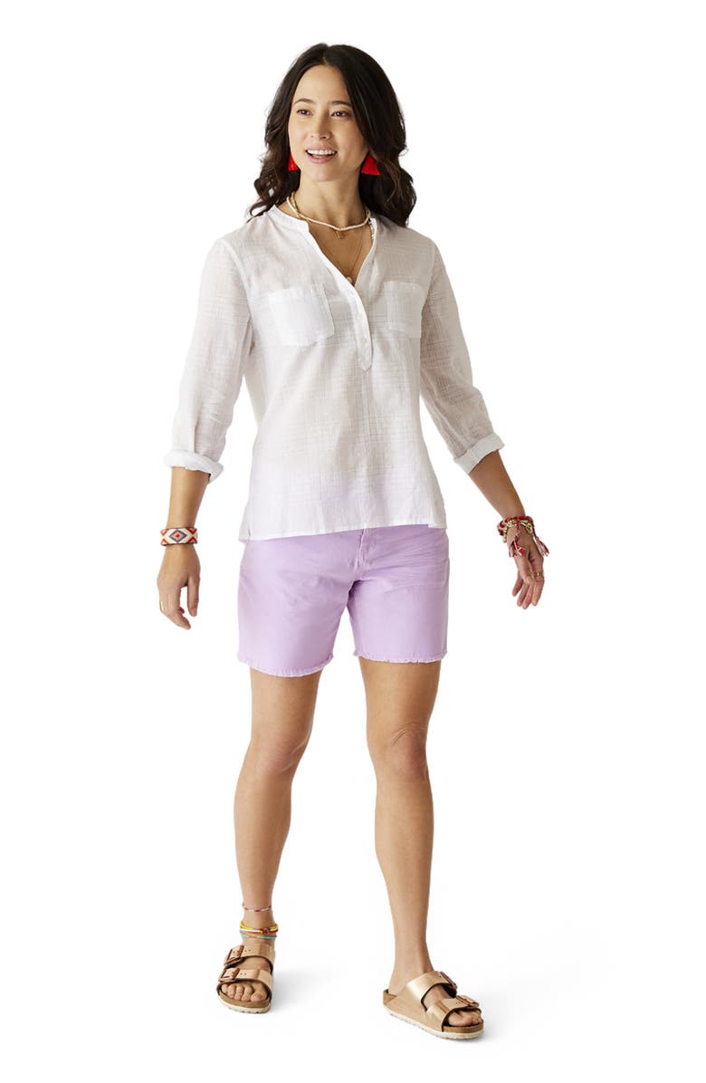 Carve Designs Dylan Textured Shirt, Main, color, Cloud