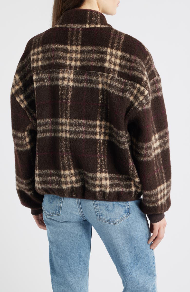 dRA Lucien Leopard Mixed Media Jacket, Alternate, color, Latte Brown