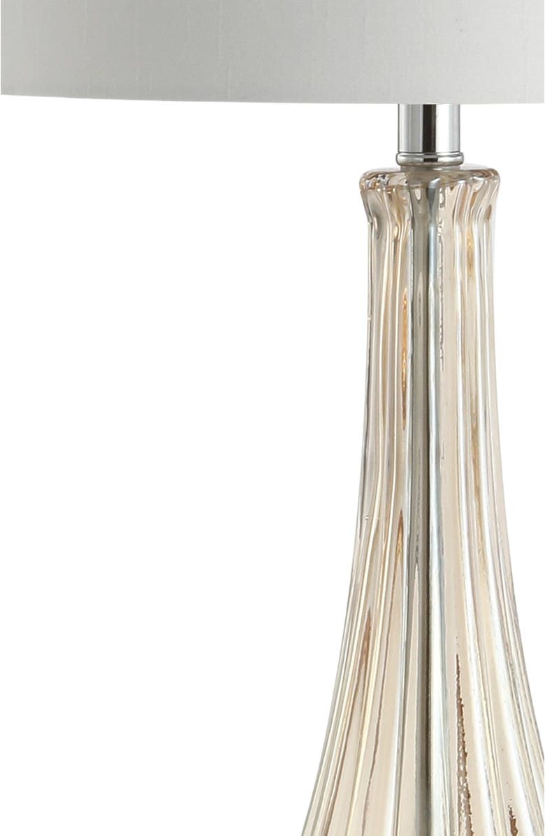 JONATHAN Y Dew Drop 32.75" Glass/Crystal LED Table Lamp, Champagne, Alternate, color, Champagne