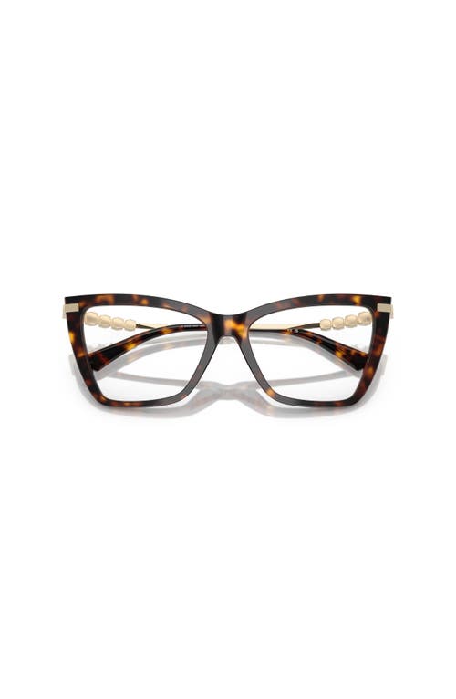 Jimmy Choo 55mm Cat Eye Optical Glasses In Brown