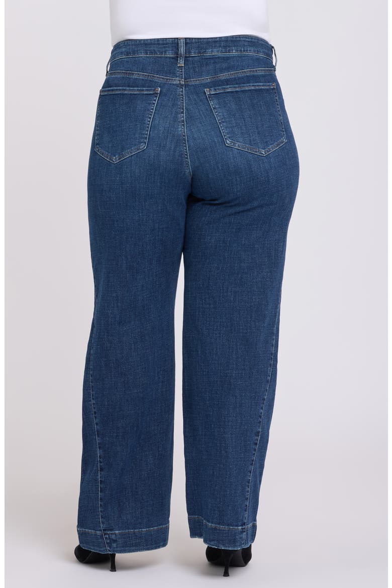 Teresa Side Godet Wide Leg Jeans, Alternate, color, SUNSET VILLA
