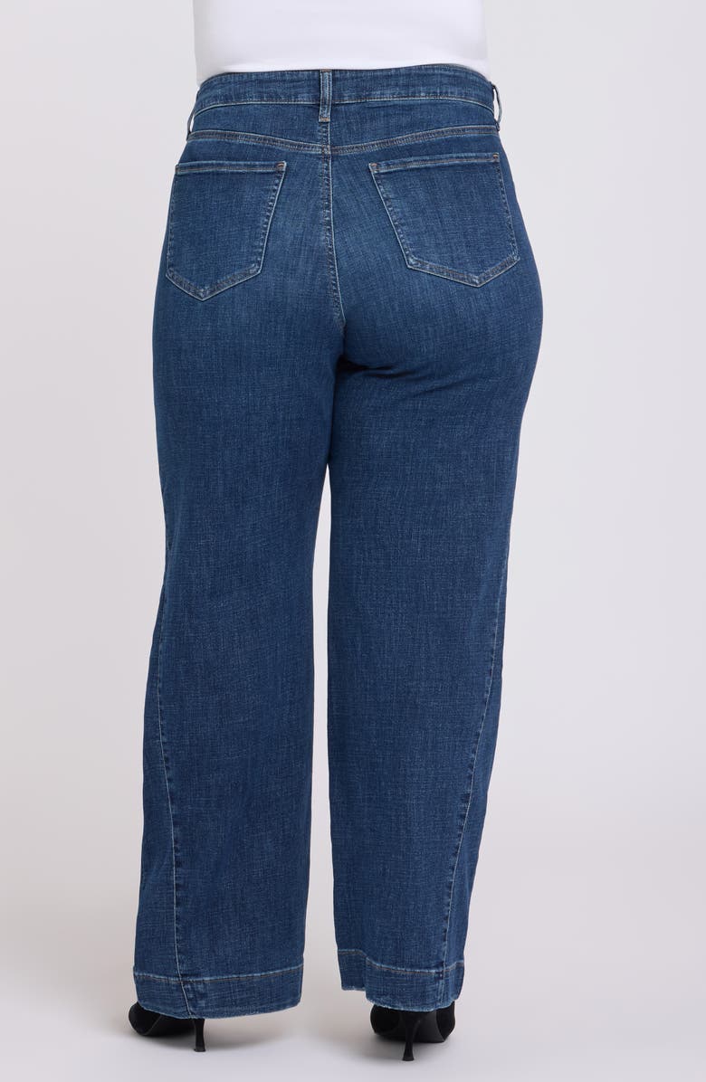 NYDJ Teresa Side Godet Wide Leg Jeans, Alternate, color, Sunset Villa