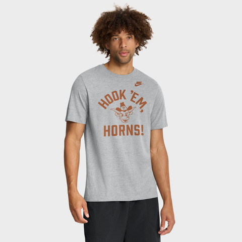 Men's Nike Heather Gray Texas Longhorns Legacy Mantra Tri-Blend T-Shirt