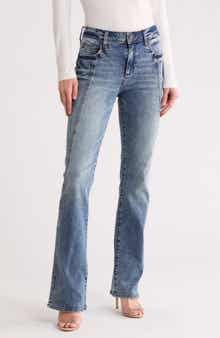 KUT from the Kloth Nicole Seamed High Waist Bootcut Jeans
