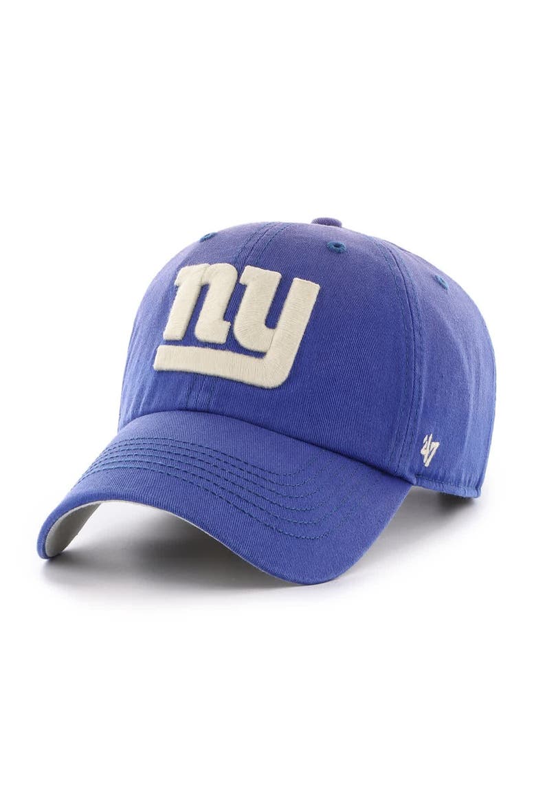 Men's '47  Royal New York Giants Dusted Relaxed Clean Up Adjustable Hat, Main, color, Royal