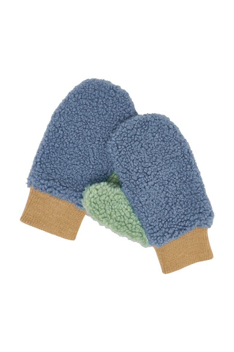 Fleece Mittens, Alternate, color, Blue