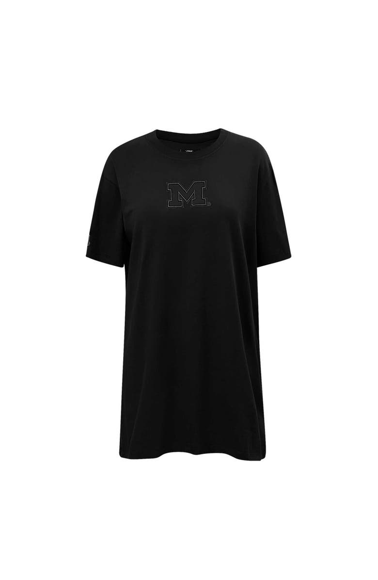 PRO STANDARD Women's Pro Standard Black Michigan Wolverines Tonal Neutral Mini T-Shirt Dress, Alternate, color, Black
