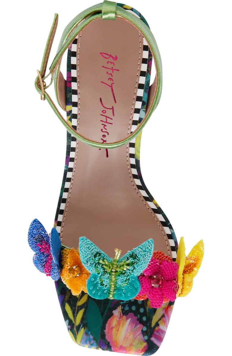 Betsey Johnson Apolo Ankle Strap Wedge Sandal, Alternate, color,