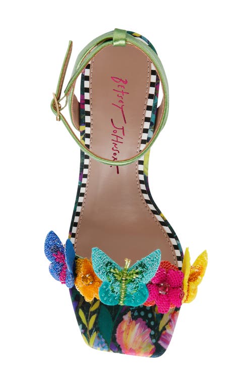 BETSEY JOHNSON BETSEY JOHNSON APOLO ANKLE STRAP WEDGE SANDAL