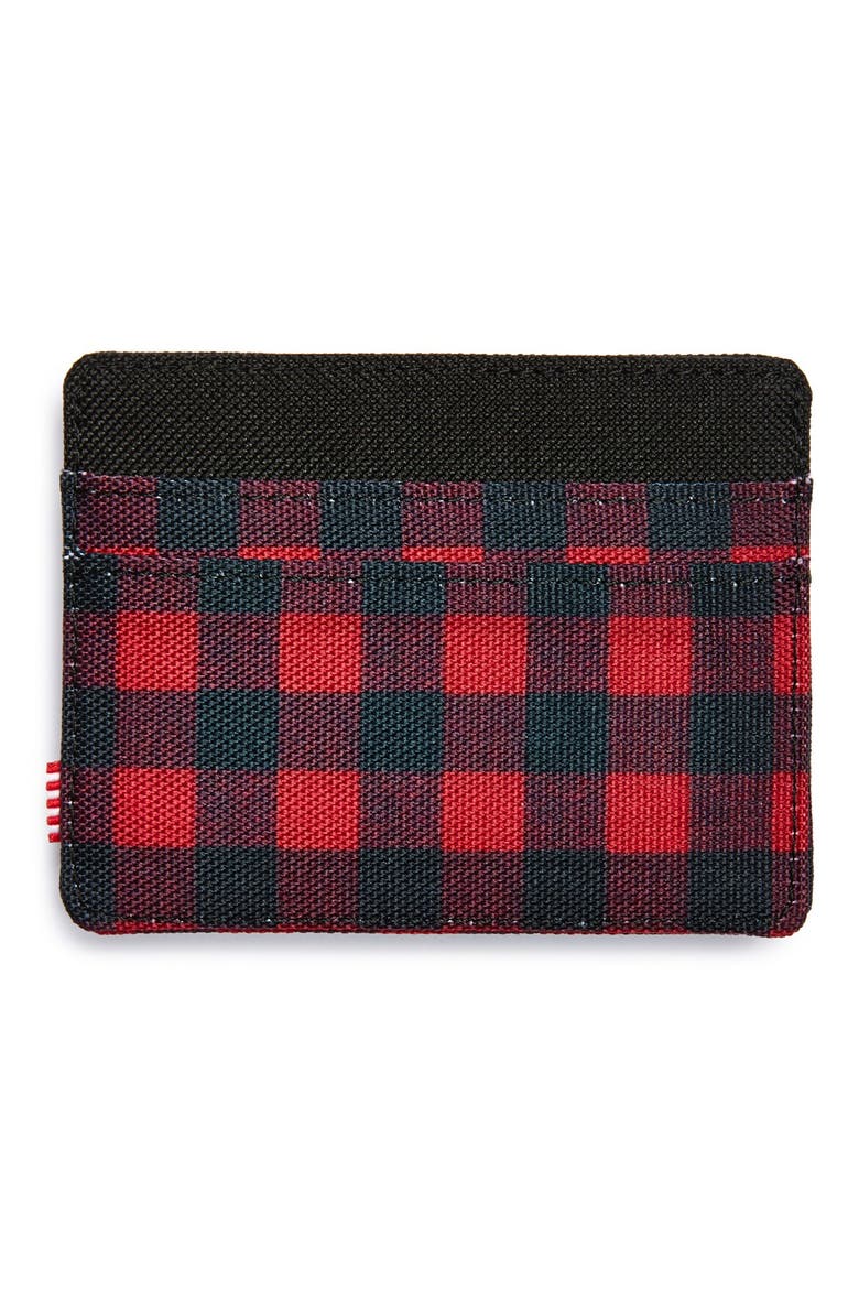 'Charlie' Card Case, Alternate, color, BUFFALO PLAID