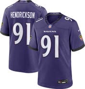 Nike Men's Nike Trey Hendrickson Purple Baltimore Ravens Team Game Jersey