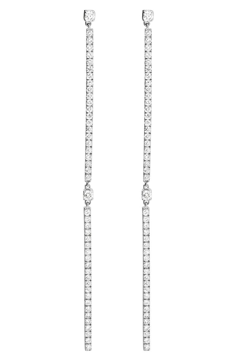 Messika Gatsby Linear Diamond Earrings, Main, color,