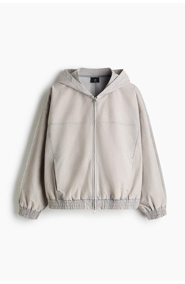 H&M Hooded Jacket, Main, color, Light Gray