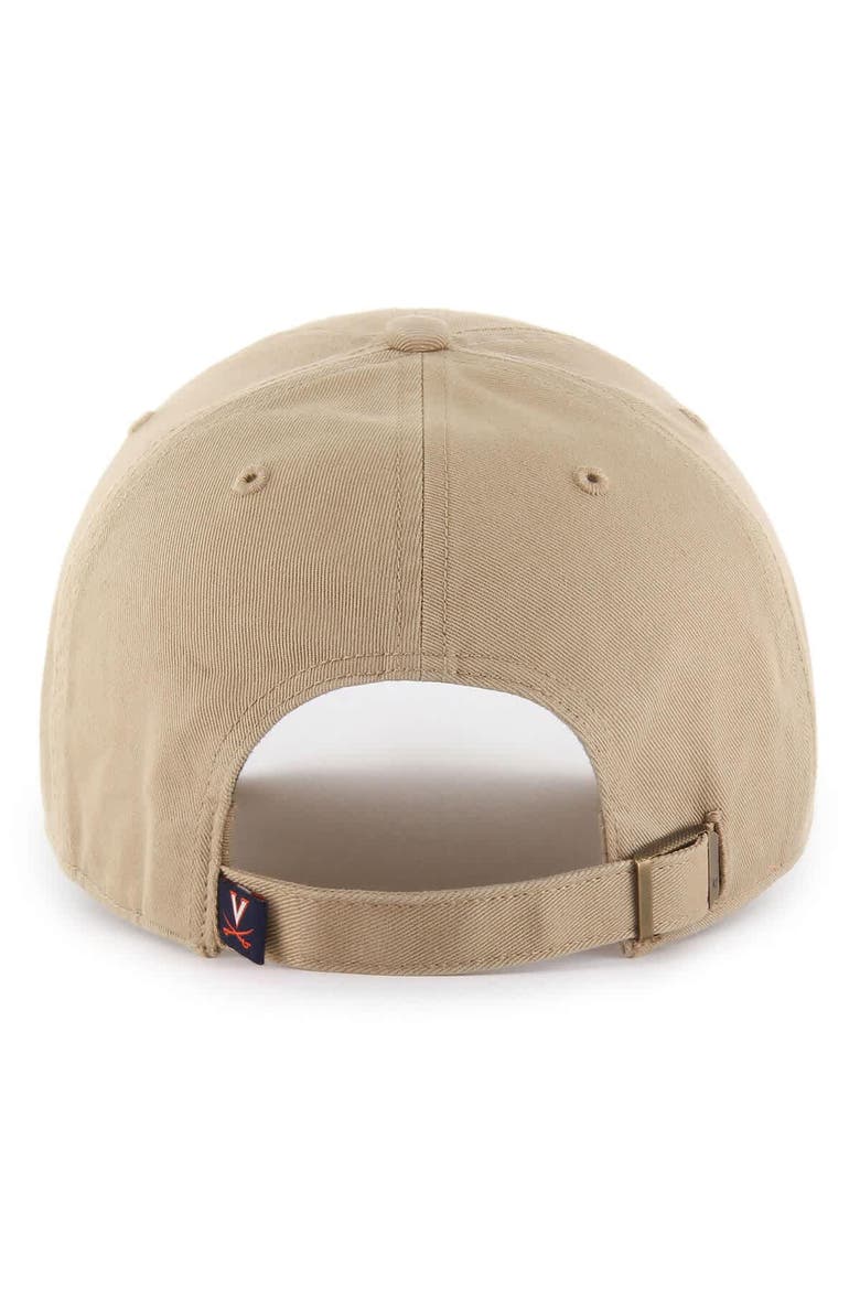Men's '47 Khaki Virginia Cavaliers Clean Up Adjustable Hat, Alternate, color, Khaki