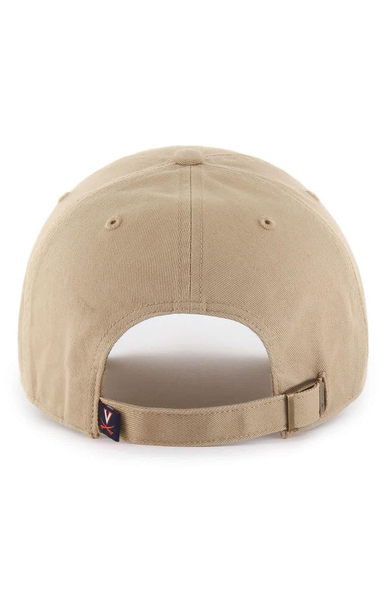 '47 Men's '47 Khaki Virginia Cavaliers Clean Up Adjustable Hat, Alternate, color, 