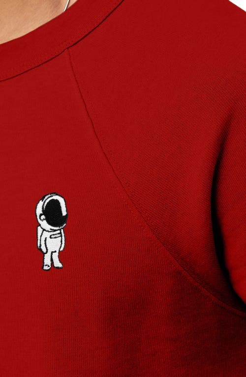 Dalix Astronaut Fleece Sweatshirt In Red