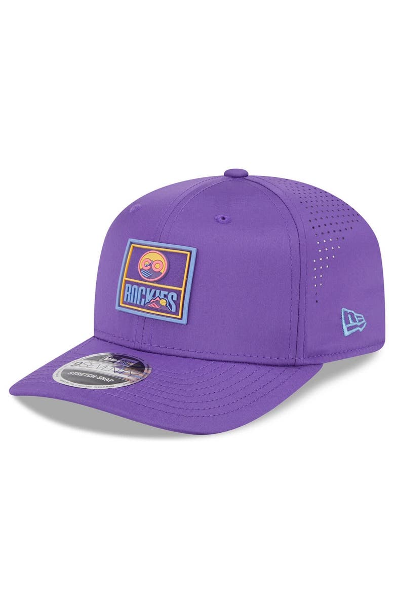 Men's New Era Purple Colorado Rockies 2025 City Connect Fan Pack 9SEVENTY Adjustable Hat, Main, color, Purple