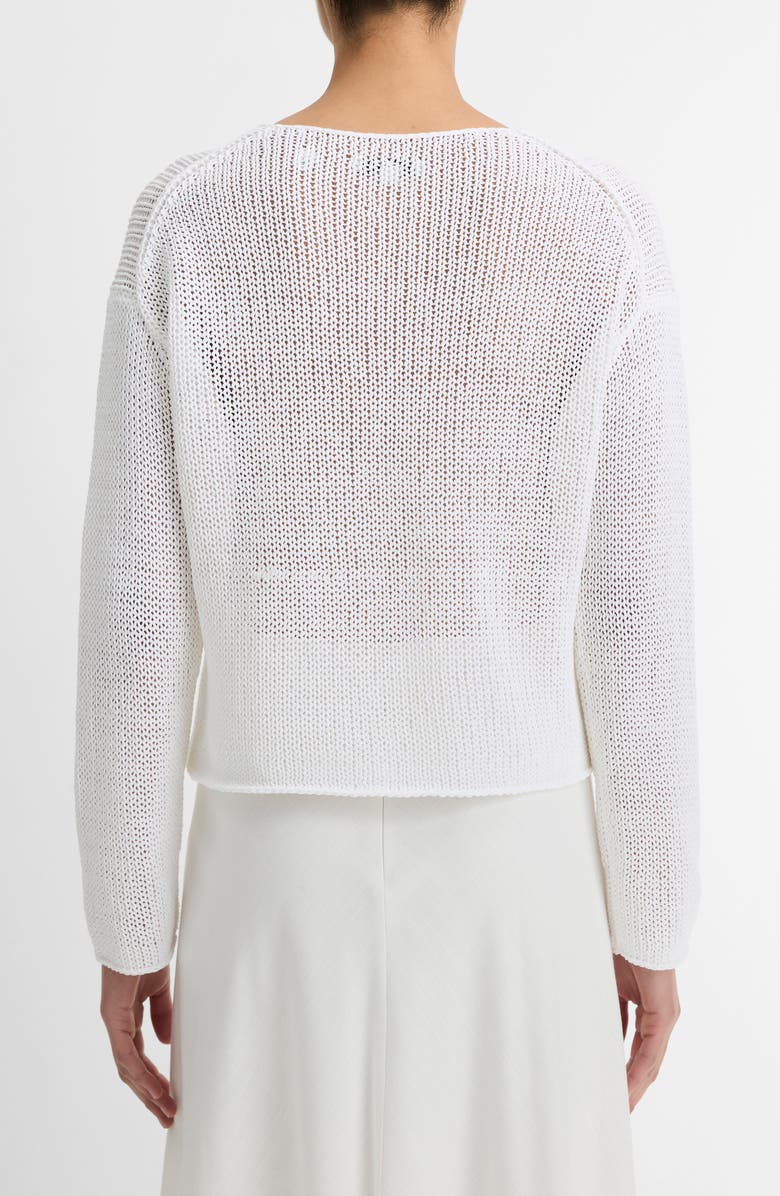 Vince Open Knit Boat Neck Sweater, Alternate, color, 