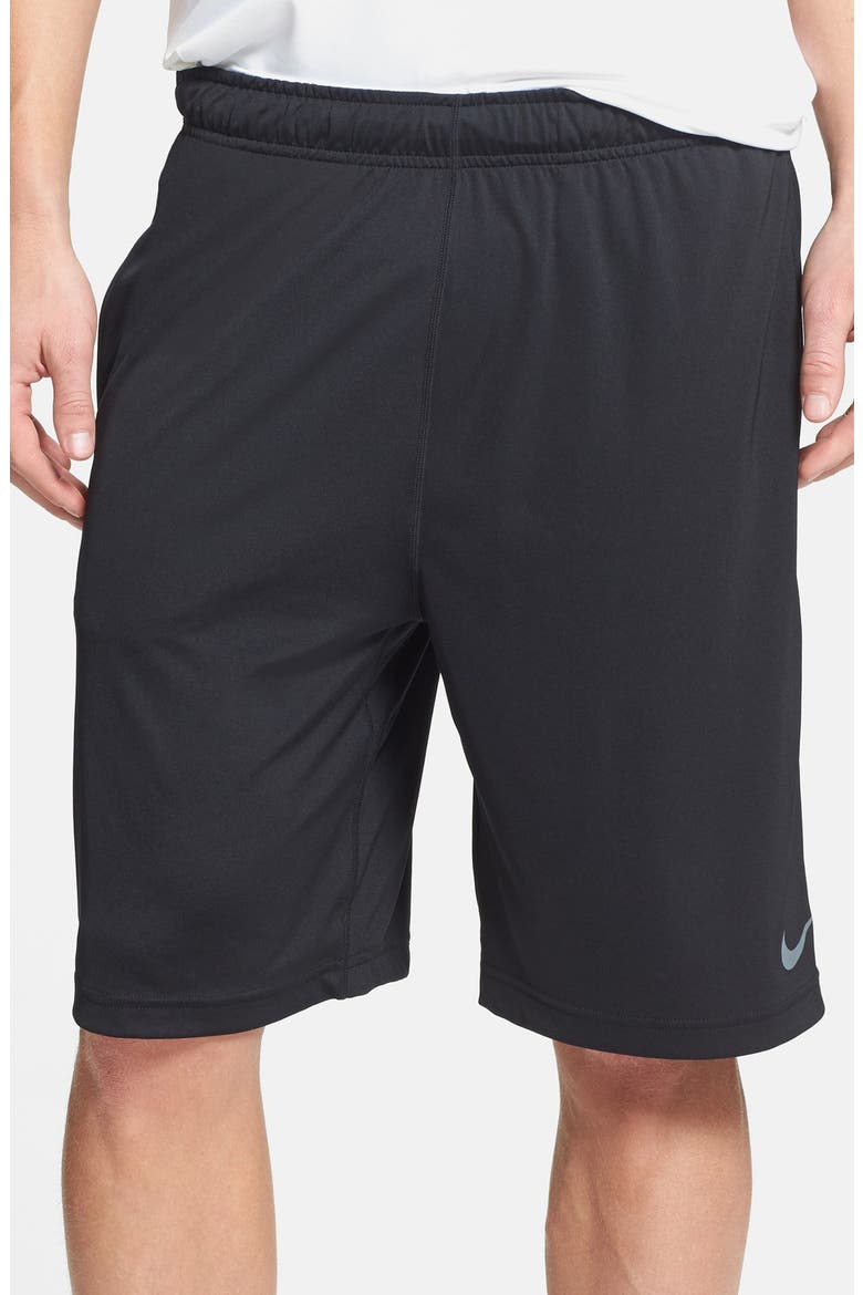 'Fly 2.0' Dri-FIT Knit Training Shorts, Main, color, BLACK/ FLINT GREY