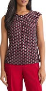 KASPER Print Extended Shoulder Top