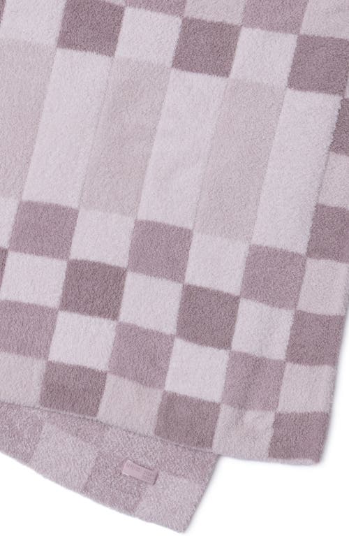 Barefoot Dreams Cozychic Checkerboard Throw Blanket In Pink