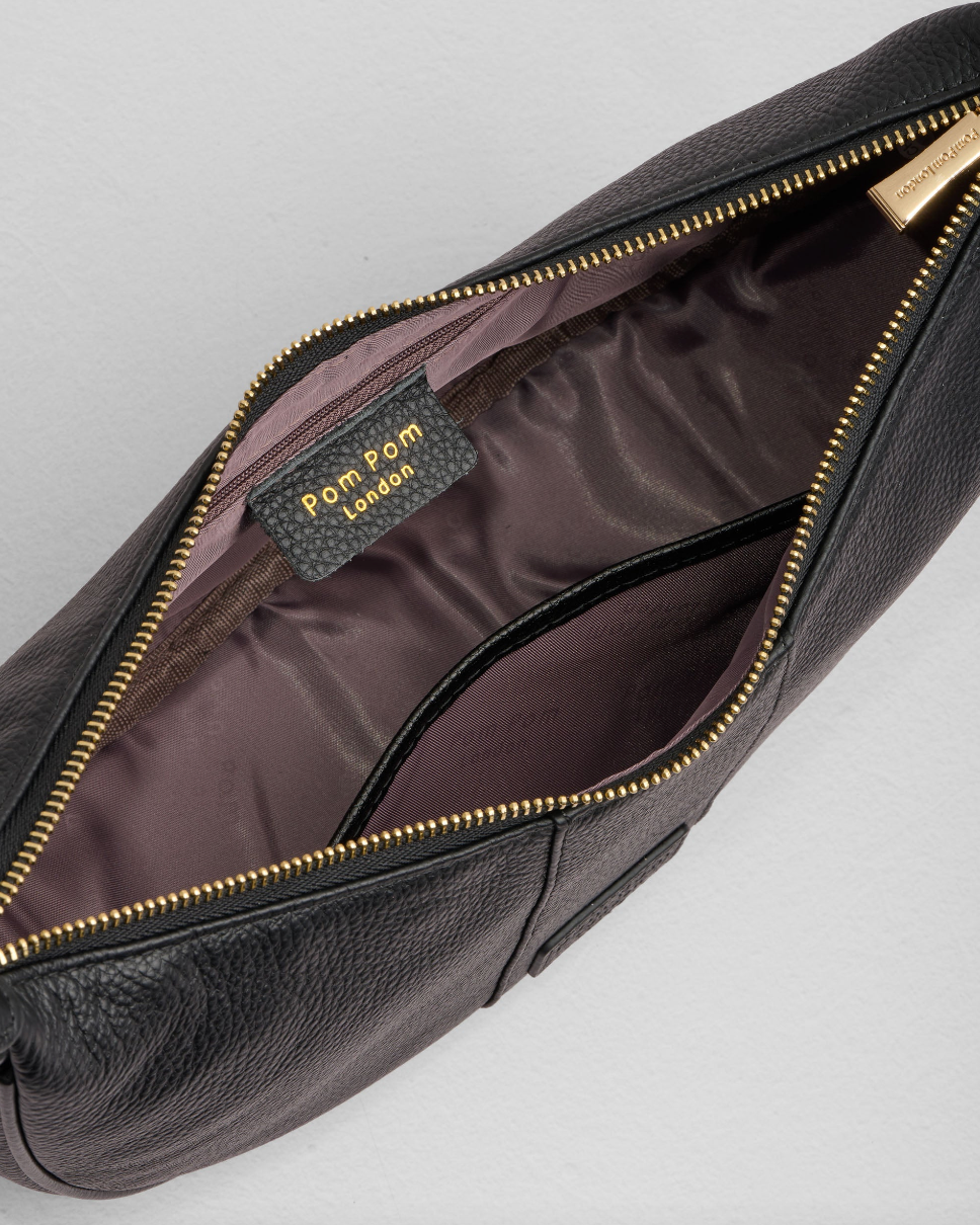 Pom Pom London Sutton Sling Crossbody Bag, Alternate, color, Black