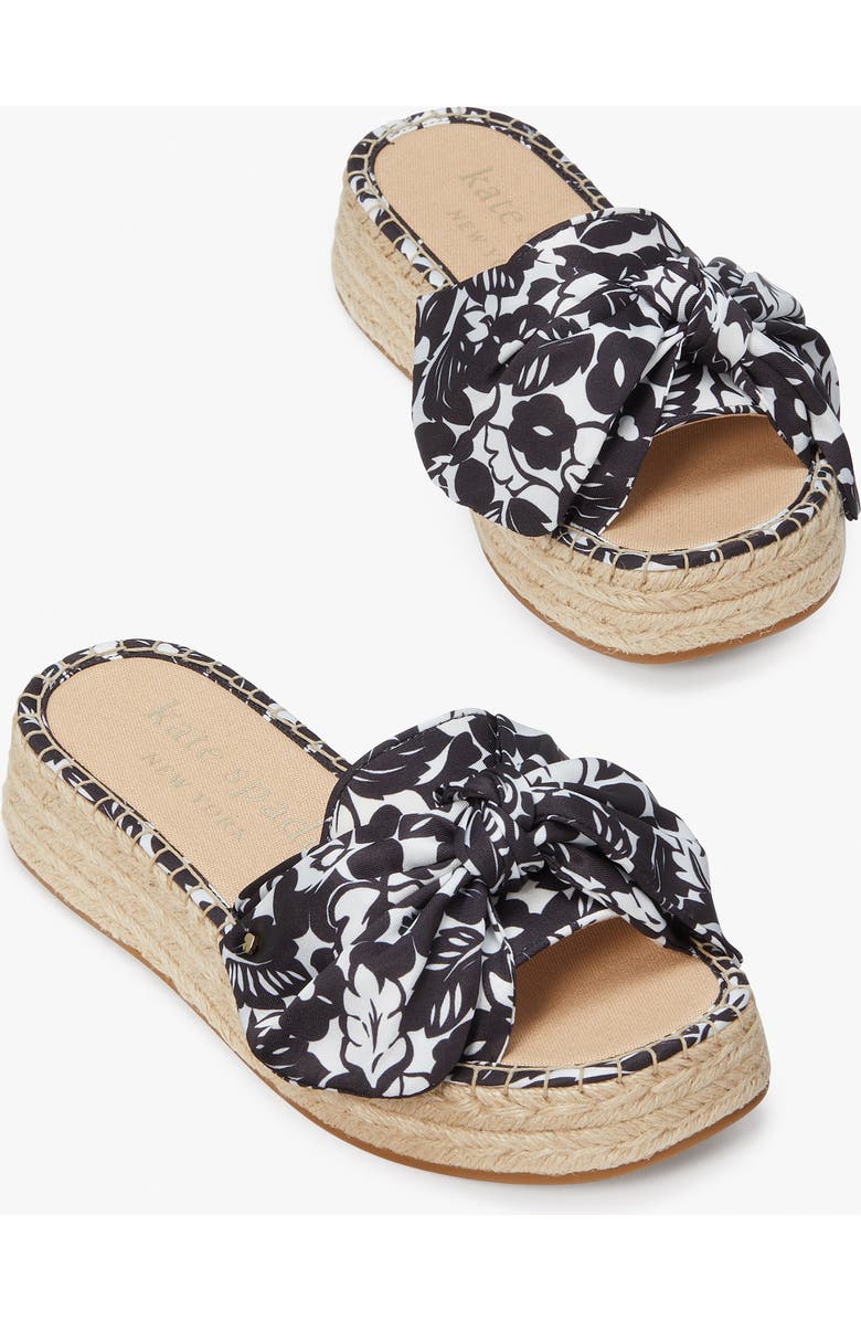 Kate Spade New York lucie espadrille platform slide sandal, Alternate, color,
