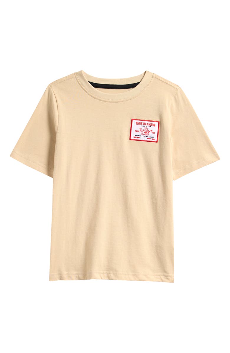 True Religion Kids' Buddha Patch Cotton T-Shirt, Main, color,