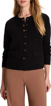NIC+ZOE Collarless Knit Jacket