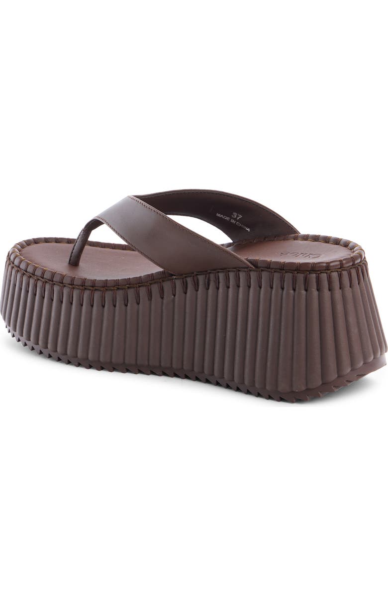 Chloé Nama Platform Wedge Sandal, Alternate, color,