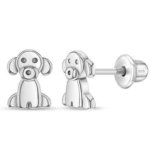 In Season Jewelry Puppy Dog Earrings in Silver at Nordstrom