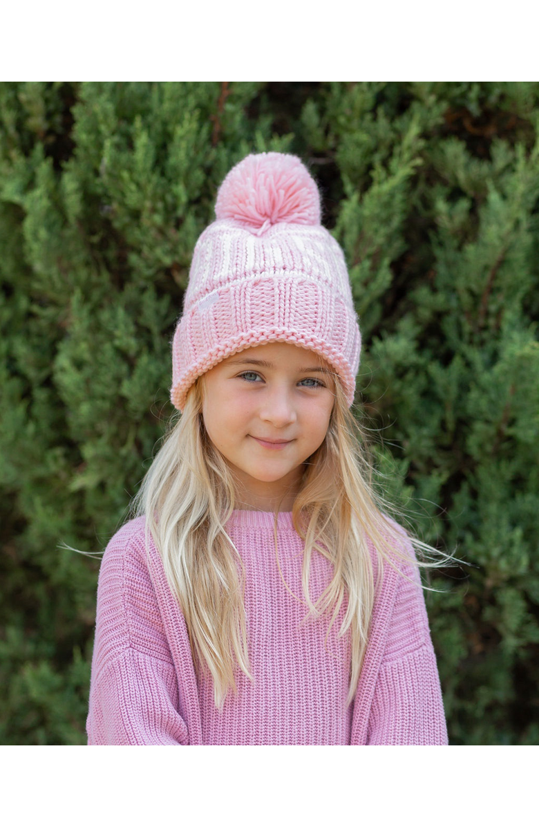 Bits & Bows Big Sis Bobble Hat, Alternate, color, Pink
