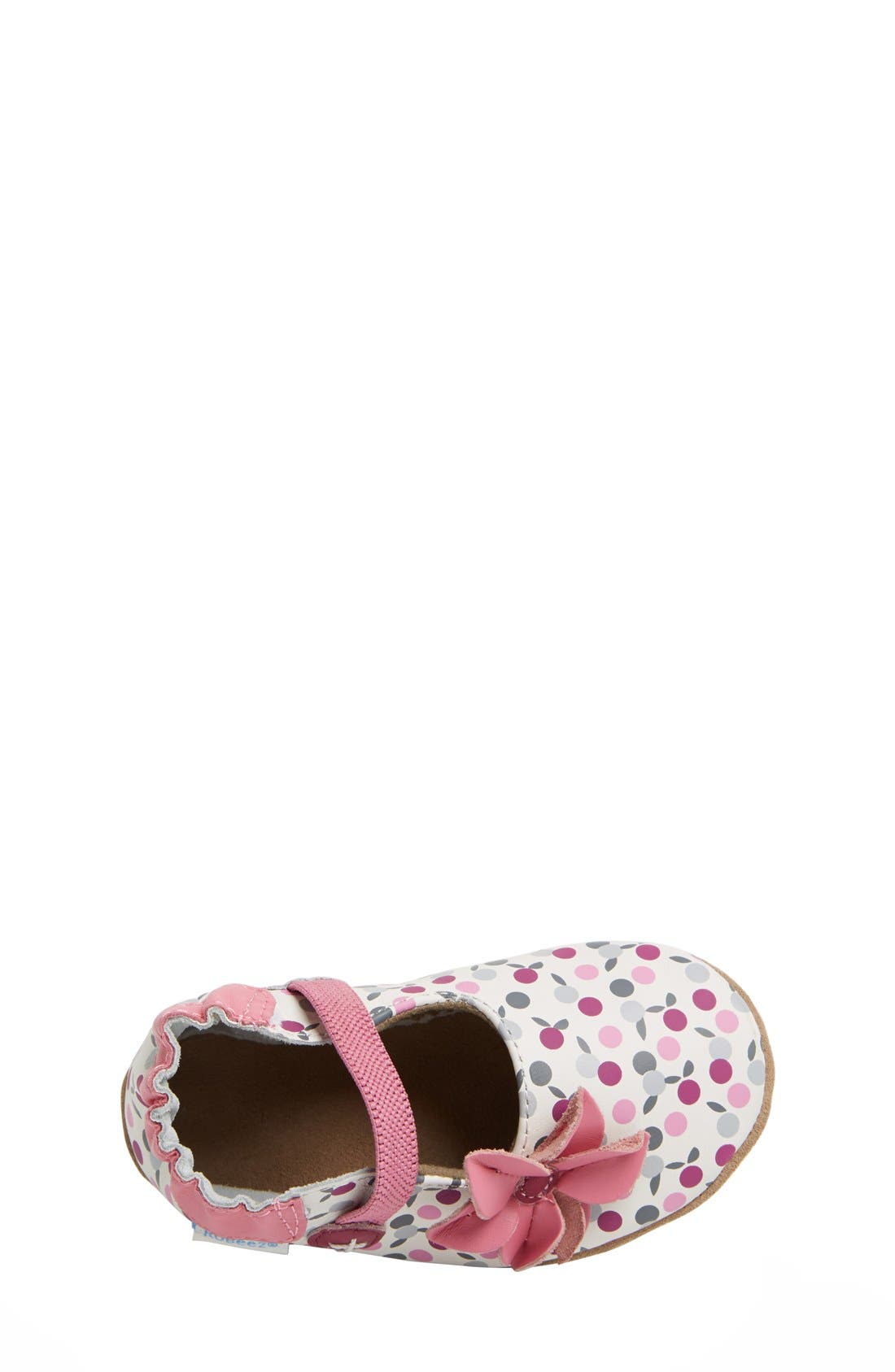 'Kennedy' Mary Jane Crib Shoe, Alternate, color, PINK PATTERN