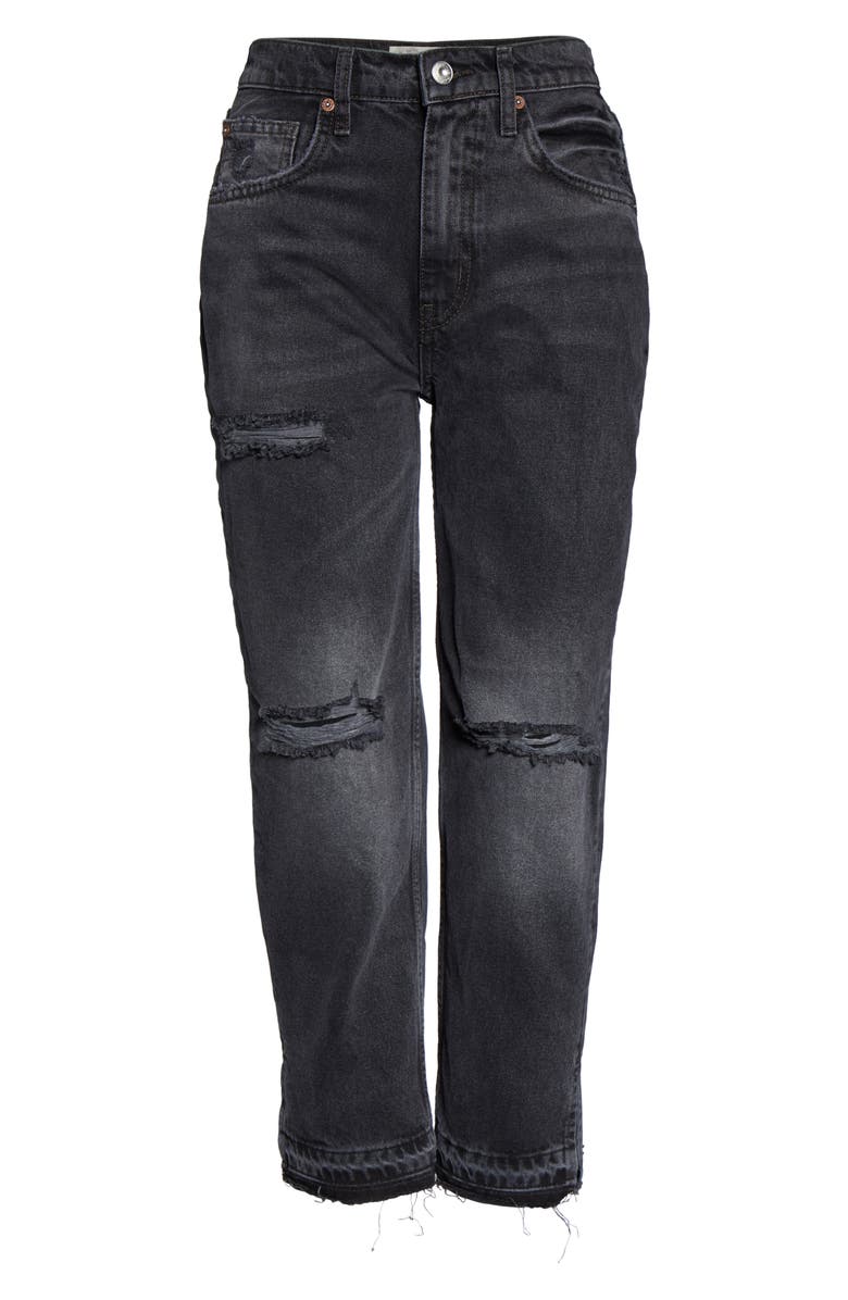 Free People Lita Crop Straight Leg Jeans, Alternate, color,