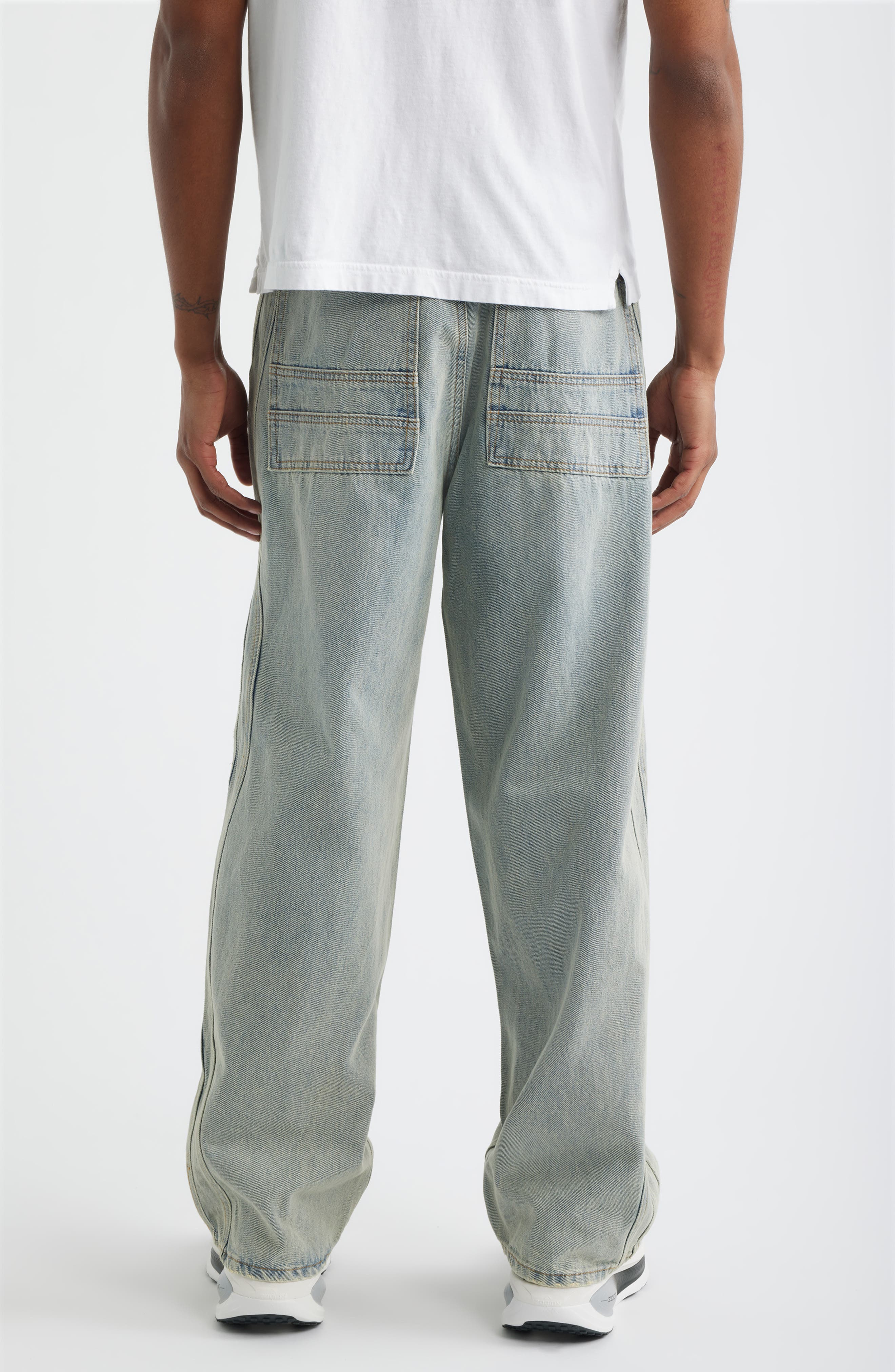 Wavy Seam Relaxed Jeans - image 2