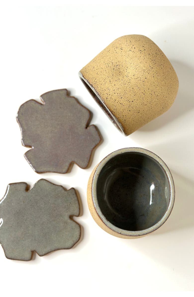 Mikkarbo Freckles Cup Set - Set of 2 Cups + 2 Coasters, Main, color, Freckles