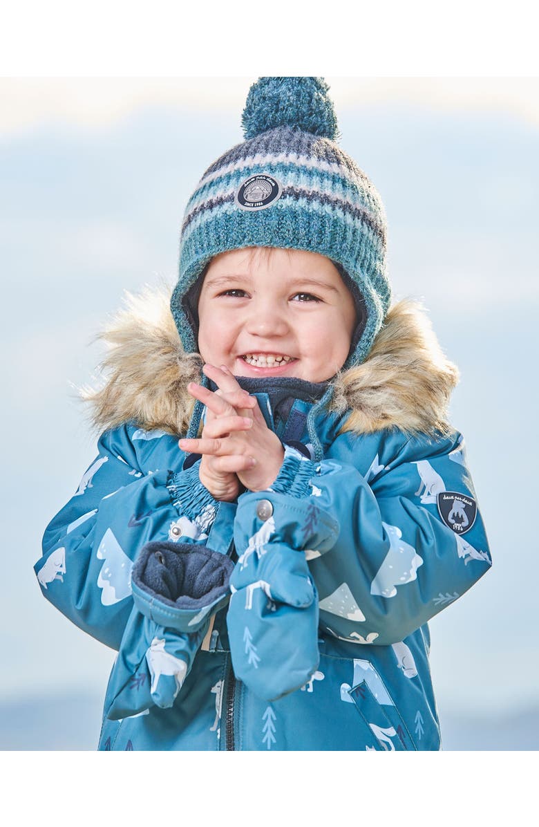 Deux par Deux Baby Boy's Peruvian Knit Hat Gradient Green, Alternate, color, Stripes